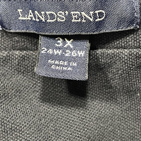 Lands End Faux Wrap Black Long Dress Plus Size 3X Sleeveless u - Picture 7 of 8